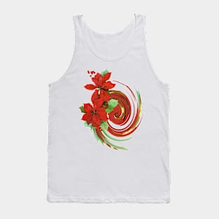 Poinsettia Swirl Tank Top